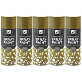 5X 151 Gold Metallic Spray Paint 400ml Spray Paint